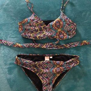 L space printed swimsuit